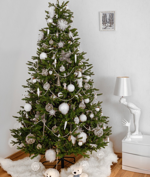 EVEXMASS Artificial Christmas Tree ADL-155 185 215 245 125, 100 % PE tips , incl. metal stand