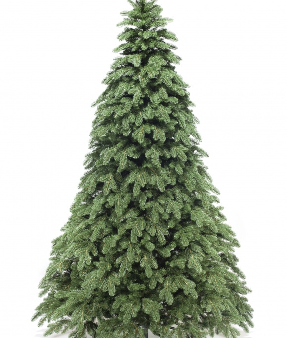 EVEXMAS Artificial Christmas Tree AFR-95 125 155 185, 100%PE ,incl. decorative stand in burlap