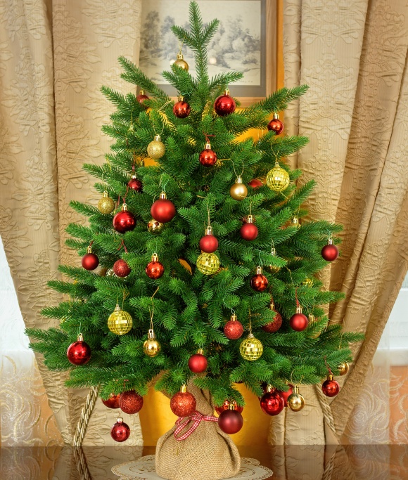 EVEXMASS Artificial Christmas Tree OKS-65 85 125, 100% PE tips , incl. decorative stand in burlap